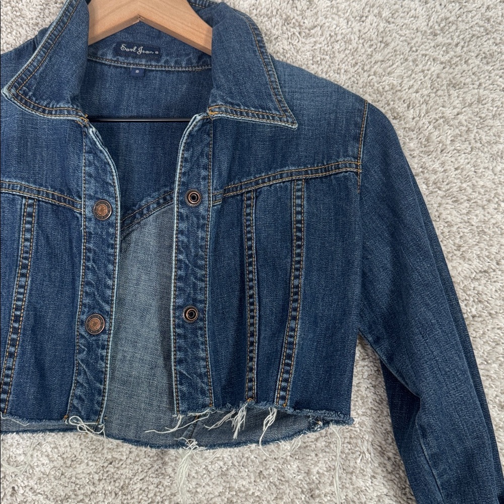Earl Jean Cropped Lightweight Jean Jacket - Small - Picture 5 of 9